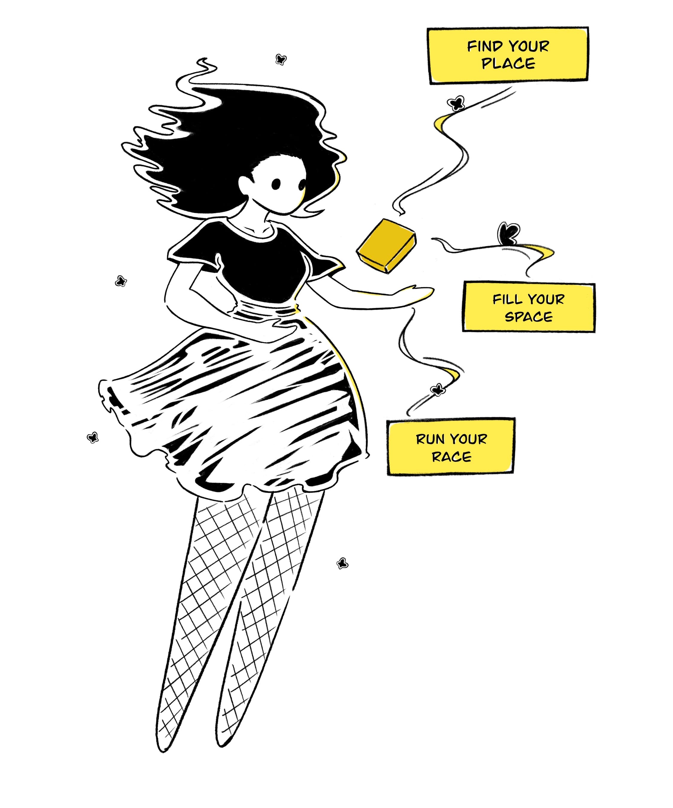 picture of lady showing our mantra